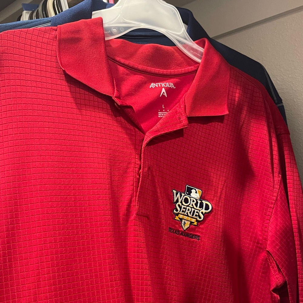 2010 Texas Rangers World Series Golf Polo
